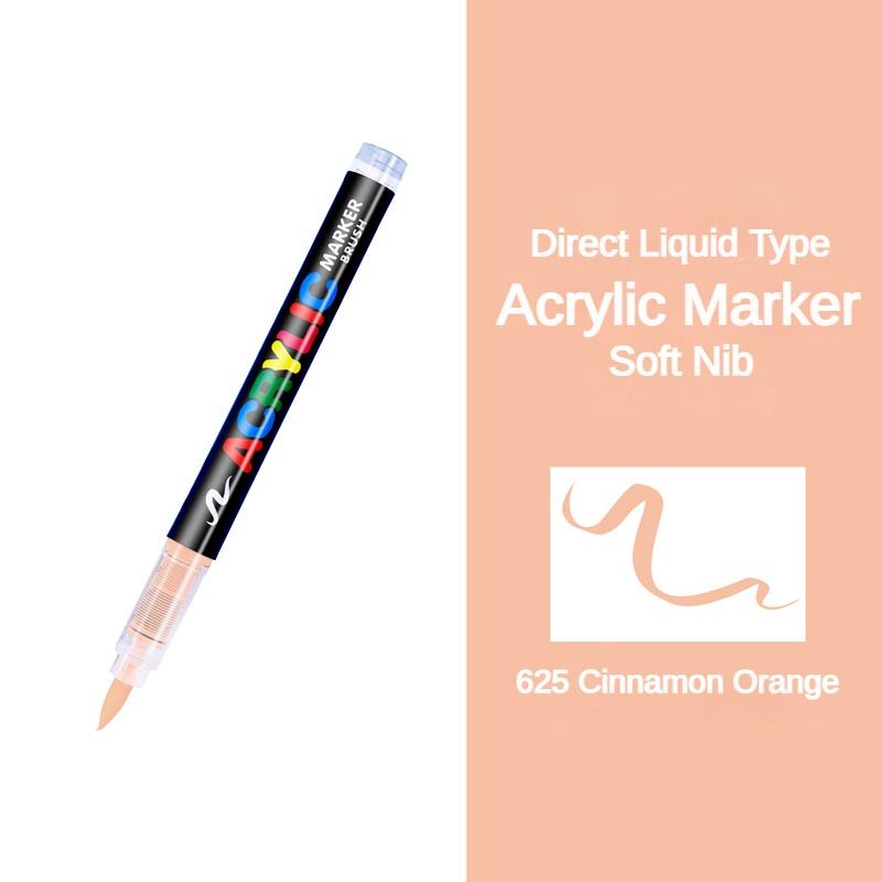 16 Colors Acrylic Marker Pen for Rock Painting Brush Tip Waterproof Paint Paint Markers Fabric Fabric Markers Art Supplies