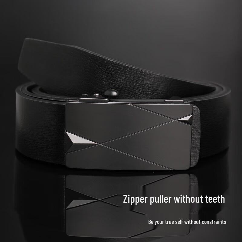 COW Men's Automatic Buckle Cowhide Belt