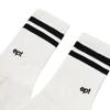 EPT STRIPE LOGO SOCKS (WHITE_BLACK)