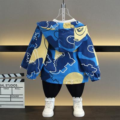 Kinder Freizeit Cartoon Kapuzenjacke 2025 Frühling Mode Jacke für Jungen