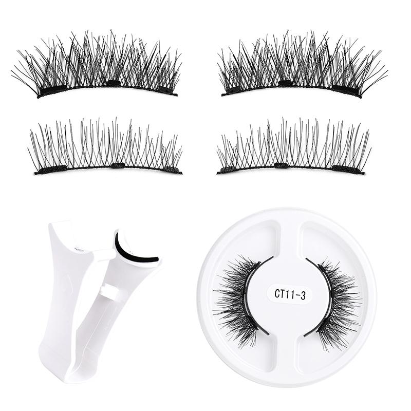 

1 Пара Магнитных Накладных Ресниц Набор Многоразовые Пушистые Накладные Ресницы и Пинцет Набор Натуральные Длинные Волокнистые Накладные Ресницы Наращивание Макияж