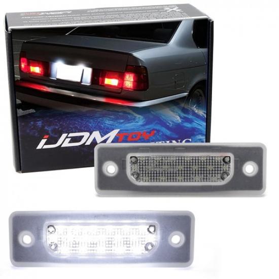 

White Full LED License Plate Lights Kit For BMW E34 5 Series & M5, E32 7 Series