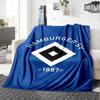 Hamburger SV Logo Aufdruck Flanelldecke Hohe Qualität Warm Bequem Decke für Alle Jahreszeiten Perfekt für Geschenke Heimdekoration