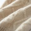 Unisex 100% Pure Cashmere Knit Hat, Korean Style, Warm, Cold-Proof, with Ear Protection for Autumn/Winter.