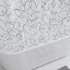 Heart Print Waterproof PEVA Shower Curtain, Anti-Mold Plastic Partition for Bathroom