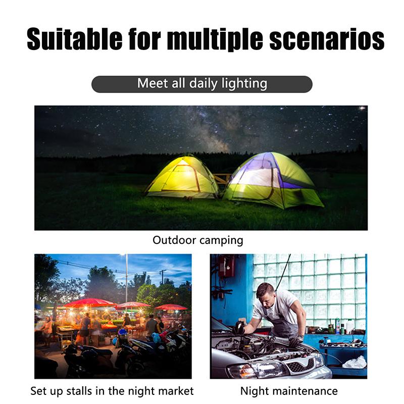 Portable Led Flood Light 10W Spotlight 150Lm Bright Work Light Usb Rechargeable For Camping Emergency Lamp By 18650