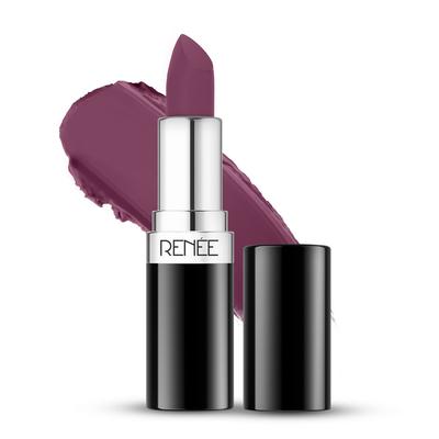 RENEE Stunner Matte Lipstick - Your Highness 4gm - Intense Color Pay Off, Full Coverage Long Lasting Weightless Velvety Formula with One Swipe Appl