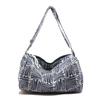 Striped commuter tote bag casual new fashion Korean messenger bag light large capacity foreign style shoulder bag