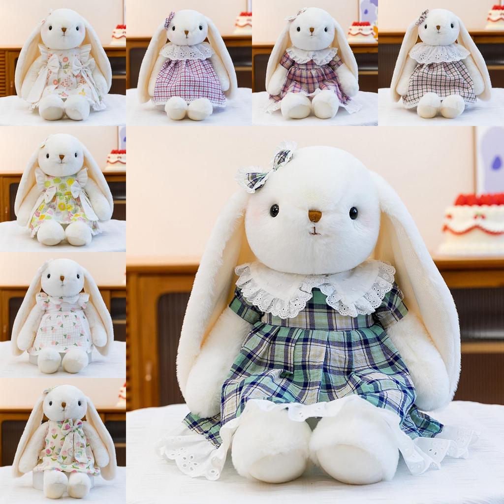 Plush Bunny Doll With Short Pile Fabric For Kids And Teens Gift
