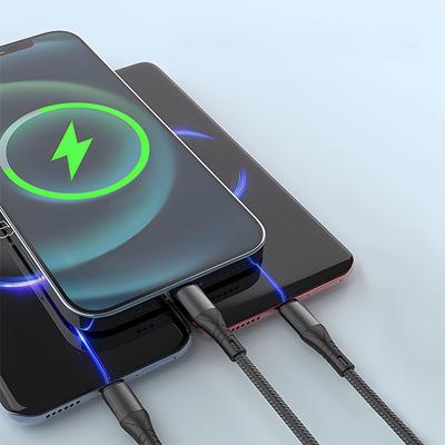 3-in-1 Data Cable 66w Fast Charging Mobile Phone Charging Cable Type-c IPhone Android Super Fast Charging Cable