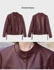 Women's 2024 Autumn PU Leather Motorcycle Jacket - Short, Fashionable, Casual & Versatile.