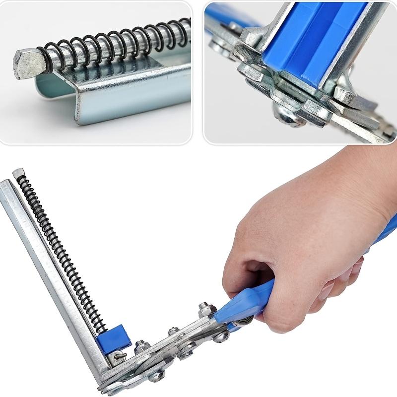 Set clește greu pentru coteț de porci cu cuie tip M Kit de scule multifuncțional pentru cuști de animale Include 600 de clipsuri pentru garduri, tapițerie și instalarea cuștilor de sârmă