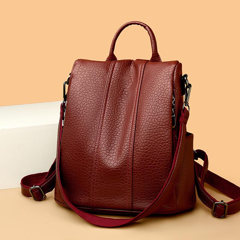 Vintage large capacity shoulder bag for women Schoolbags for teenage girls high quality backpack