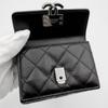 Used Domestic genuine product, Chanel wallet, Matelass, Compact wallet, Mini wallet, Black