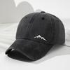 Unisex Fedora klobouk s potiskem Mountain View, nastavitelný kšilt, Dad Hat, módní klobouk do přírody
