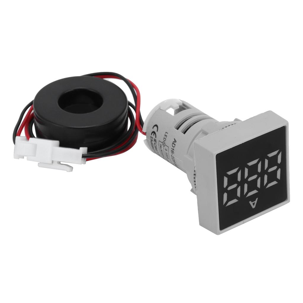 Digital Current Meter Matte Panel Ammeter Signal Indicator Light AC 220V AD16?22FSA