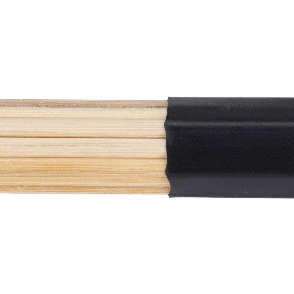 1-5Pairs 40cm Jazz Drum Brushes High Quality Bamboo Black drum Brushes Percussion Drum Stick Replacement Kit Accessories