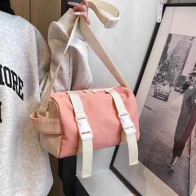 Zipper Crossbody Bags Ladies  New High Quality Fashion Large Capacity Canvas Buckle Shoulder Bags for Women