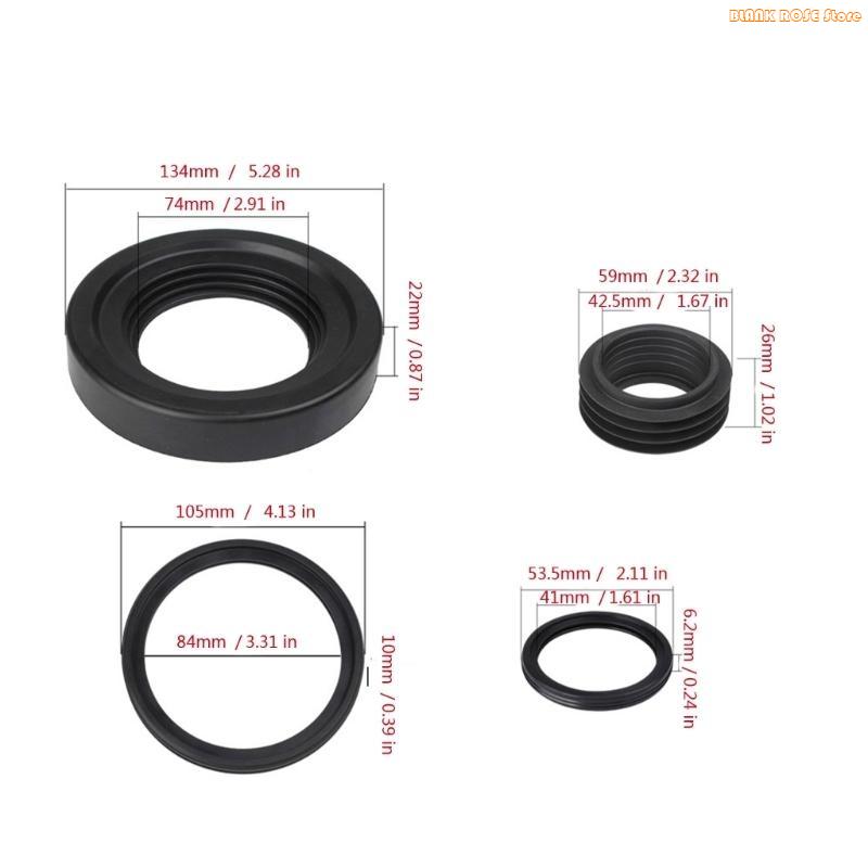 K1AE Heat Resistant Seal Rings Rubber Seal Rings Bathroom Acessories Simple Installs