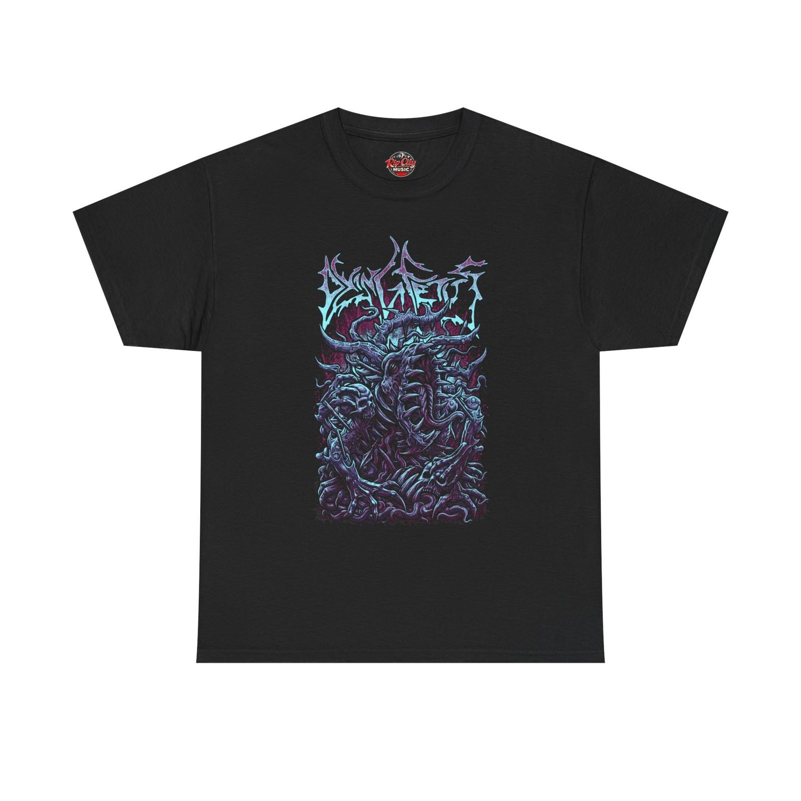 Dying Fetus Bio-Mechanical Monster Skeletal Spikes Rock Band Unisex T-Shirt M
