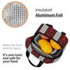 Arabische Folk Kufiya Hatta Traditionelles Keffiyeh Muster Isolierte Lunchtasche für Kinder Thermische Lebensmittelbox Tragbare Lunchboxen Behälter