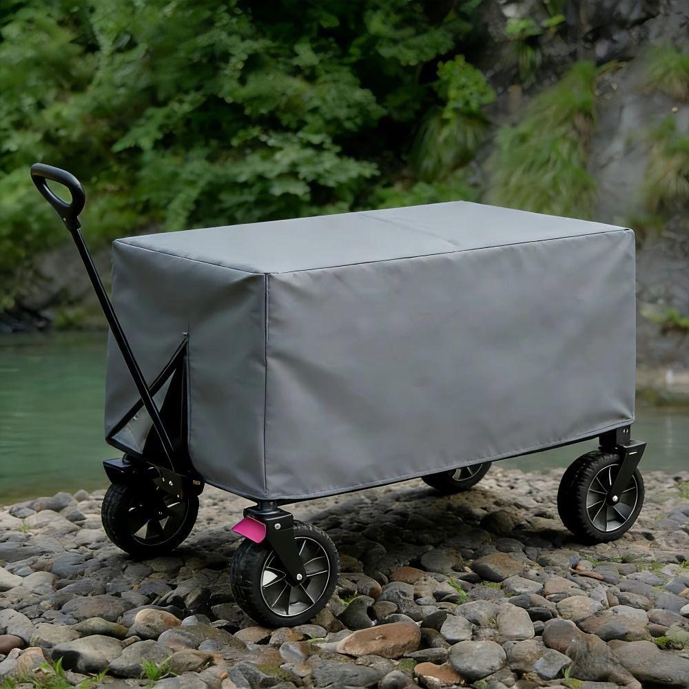 Waterproof Wagon Protective Cover Rectangle Folding Cart Cover Portable Trolley Cover Fishing