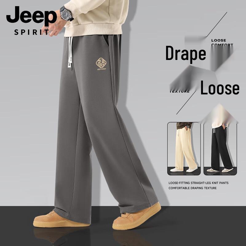 

JEEP SPIRIT Men s Loose Fit Straight-Leg Casual Pants 3XL