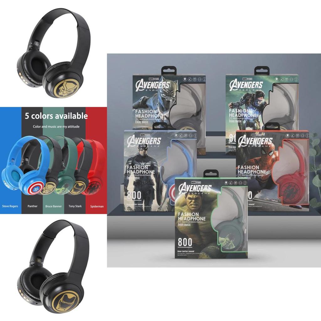 Marvel Iron Man Spiderman Captain Kabellose Kopfhörer - Fünf Einzigartige Designs für Musik und Anrufe