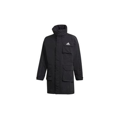Utilitas Parka Stand Collar Warm Outdoor Sports Cotton Jacket Winter Men Jacket Black FT2462