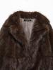 2024 Winter Women's European & American Style Faux Fur Overcoat