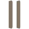 Kopfteil - Mit Ohren - Taupe - 93x16x118/128 cm - Höhenverstellbar