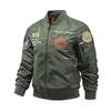 Army Green Blouson Jacket Flight Jacket Embroidered Outerwear Jumper Stylish Thick Padded Large Size Spring Autumn Winter FUN212 [East Rain] MA-1 MA-1