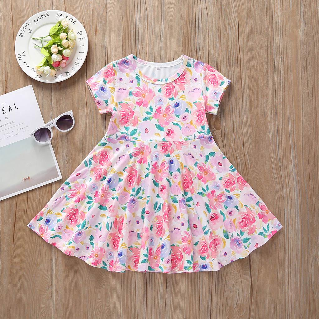 Beautiful Printed Summer Dress For Baby Girl In Beautiful Color main image 0