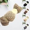 10 Pairs Women Summer Socks Dot Print See-through Mesh Ultra Thin Elastic Sweat Absorption Anti-slip Contrast Color Lady Mid Tube Socks Footwear