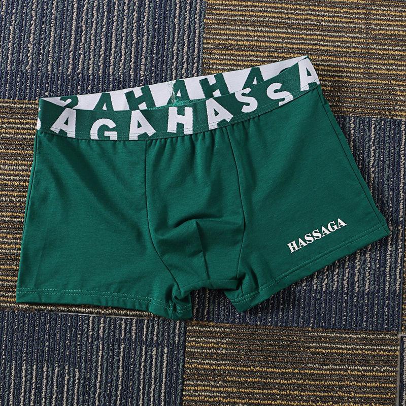 

1 шт., большие размеры, мужские боксеры из чистого хлопка, внутренняя часть промежности, антибактериальные, удобные, дышащие, средняя талия, нижнее белье 3XL зелёный