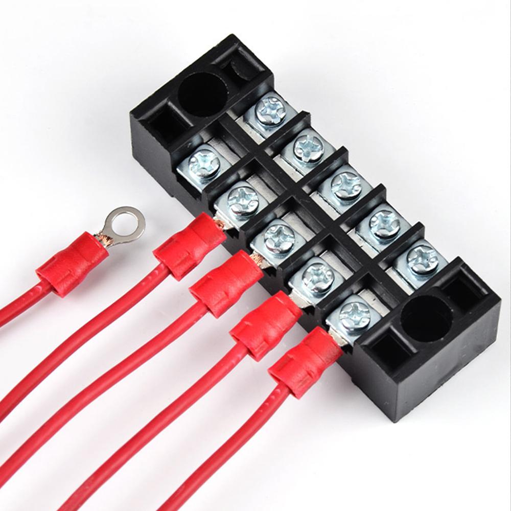 25PCS/Pack Rings Insulated Wire Connector Electrical Crimp Terminal Cable Wire Connector - Red Blue Yellow Black