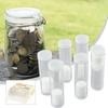 Hold 40 Coins Coin Collection Box Plastic Protection 10 Pieces Clear