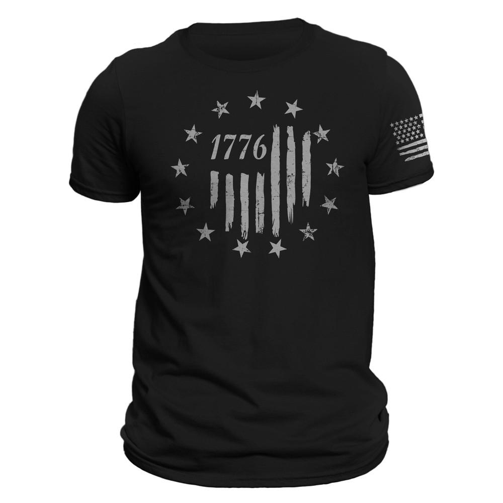 1776 Stars and Stripes distressed graphic T-shirt