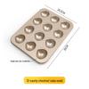12-Cavity Non-stick Cake & Rice Cake Baking Molds (2-Pack)