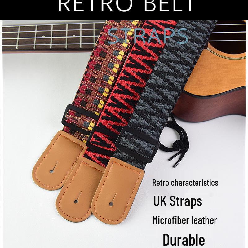 Adjustable Children's Woven Linen Ukulele Strap