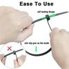 Cable Ties Reusable Plastic Flanges Ties Cable Plastic Nylon Cable Ties Organizer Clamp Self-locking Office Wire Zip Wholesale