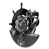 Anchor Ship Navy Compass Vinyl Record Wall Clock Retro Home Wall Decoration Navigation Ship Rudder Art Wall Clock Sailor Gift