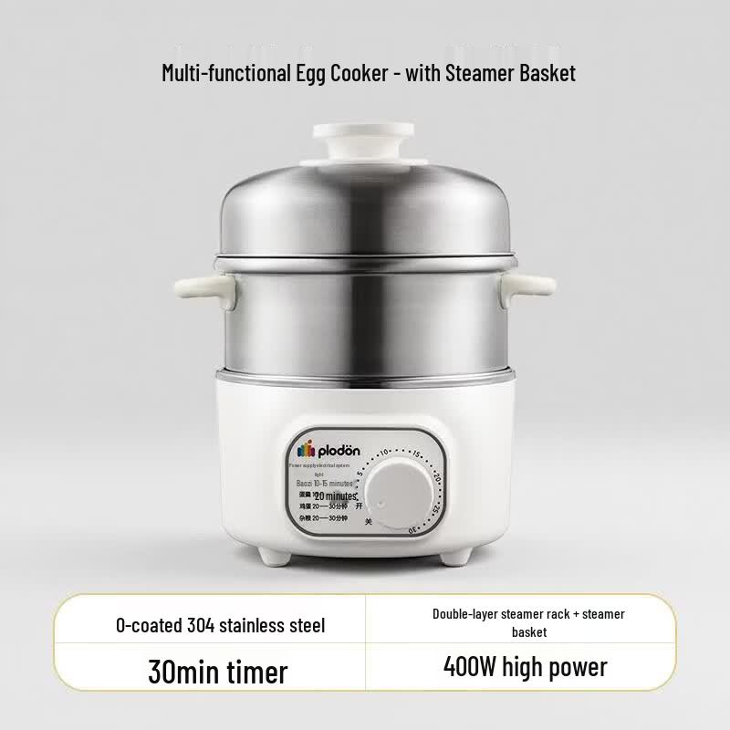 PLODON Stainless Steel Baby Food Steamer and Egg Cooker