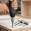 5PCS Woodworking Countersink Drill Bits Set with L Wrench Chamfering Drill Bits Hole Opener Tool Carpentry Reamer for Screw