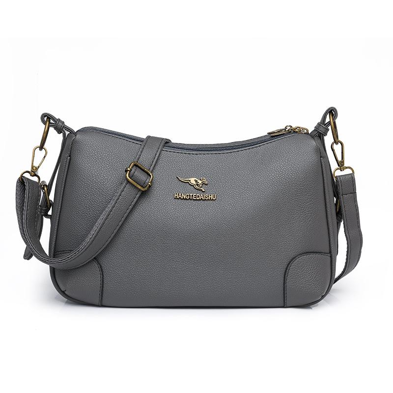 Solid Color Shoulder Bag Women's Bag Large Capacity Small Square Bag Commuter Crossbody Bag