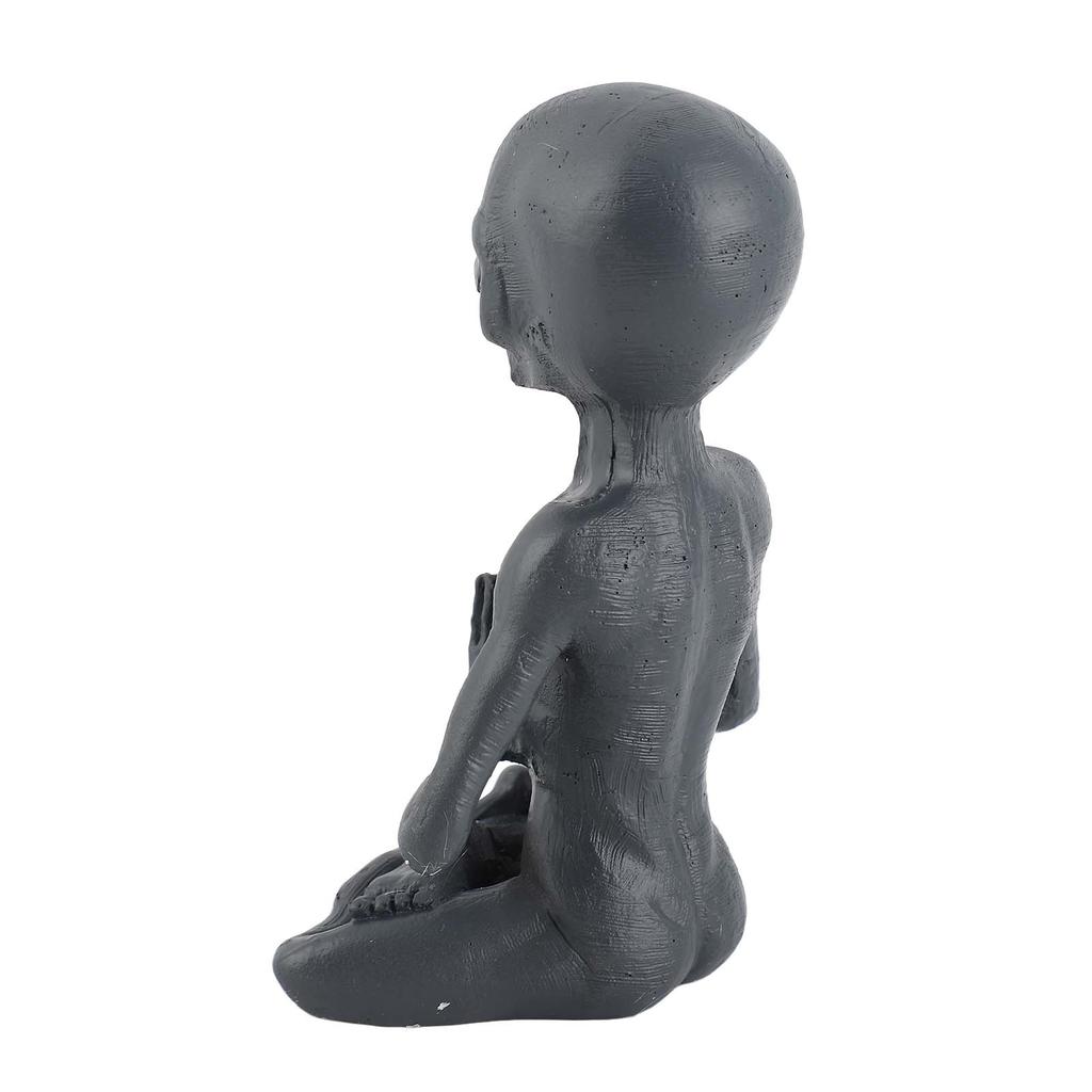 Meditație Spot Meditație Extraterestru Ornament Artizanal de Birou Sculptură Rășină Simulare Grădină