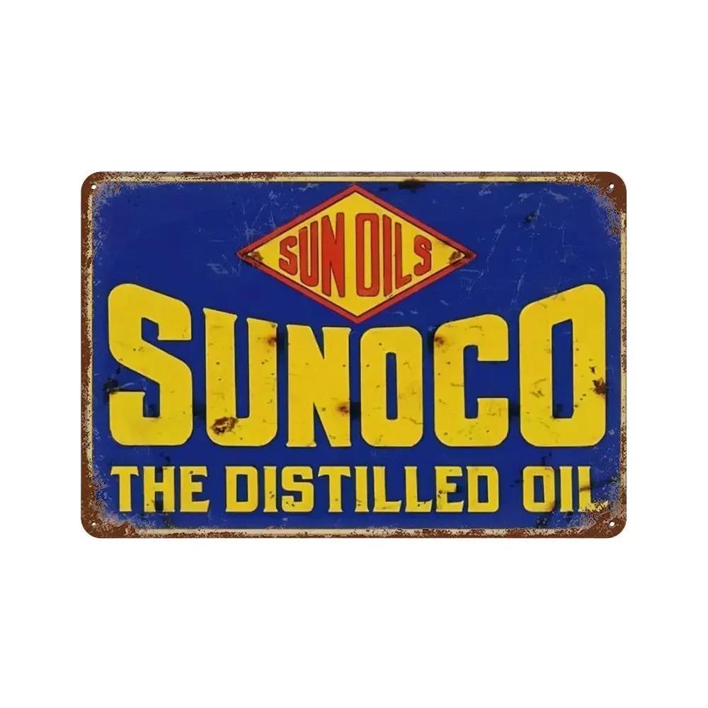 Car Gas Oil Sign Vintage Lubricant Metal Billboard Wall Plate Poster Decor Garage Auto Repair Shop Tin Sign Decorative Plaque