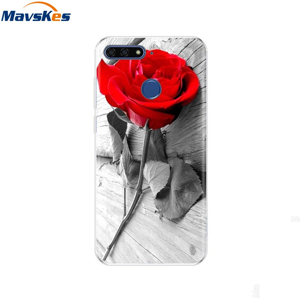 Case For Huawei Honor 7C Case On Huawei Honor7C 5.7 inch Soft Silicone Phone Cover For Huawei Honor 7C Aum-L41 TPU Cases Coque