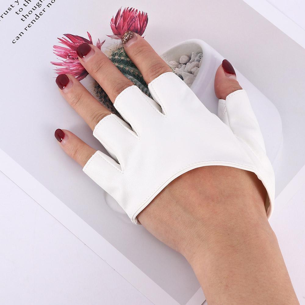 Show PU Leather Clothing Accessories Pole Dance Half Palm Half Finger Fingerless Gloves