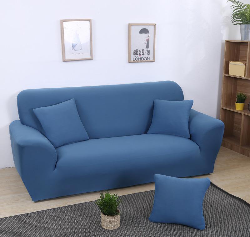 Solid Color Combination Elastic Full Cover Sofa Cover European Fabric Sofa Cover